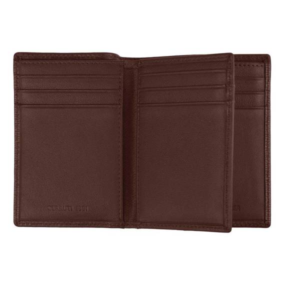 Card holder with flap Bond Brown