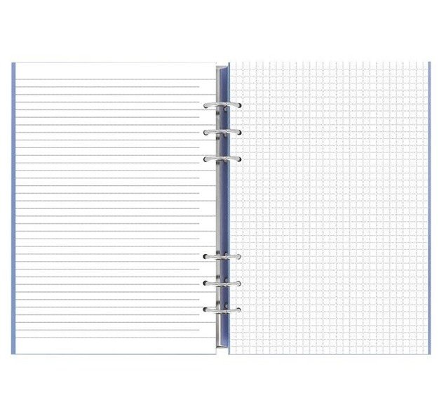 Clipbook fILOFAX CLASSIC A5, notatnik i terminarze bez dat, pastelowy niebieska okładka