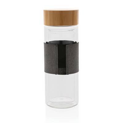 Szklana butelka 360 ml Impact w pokrowcu
